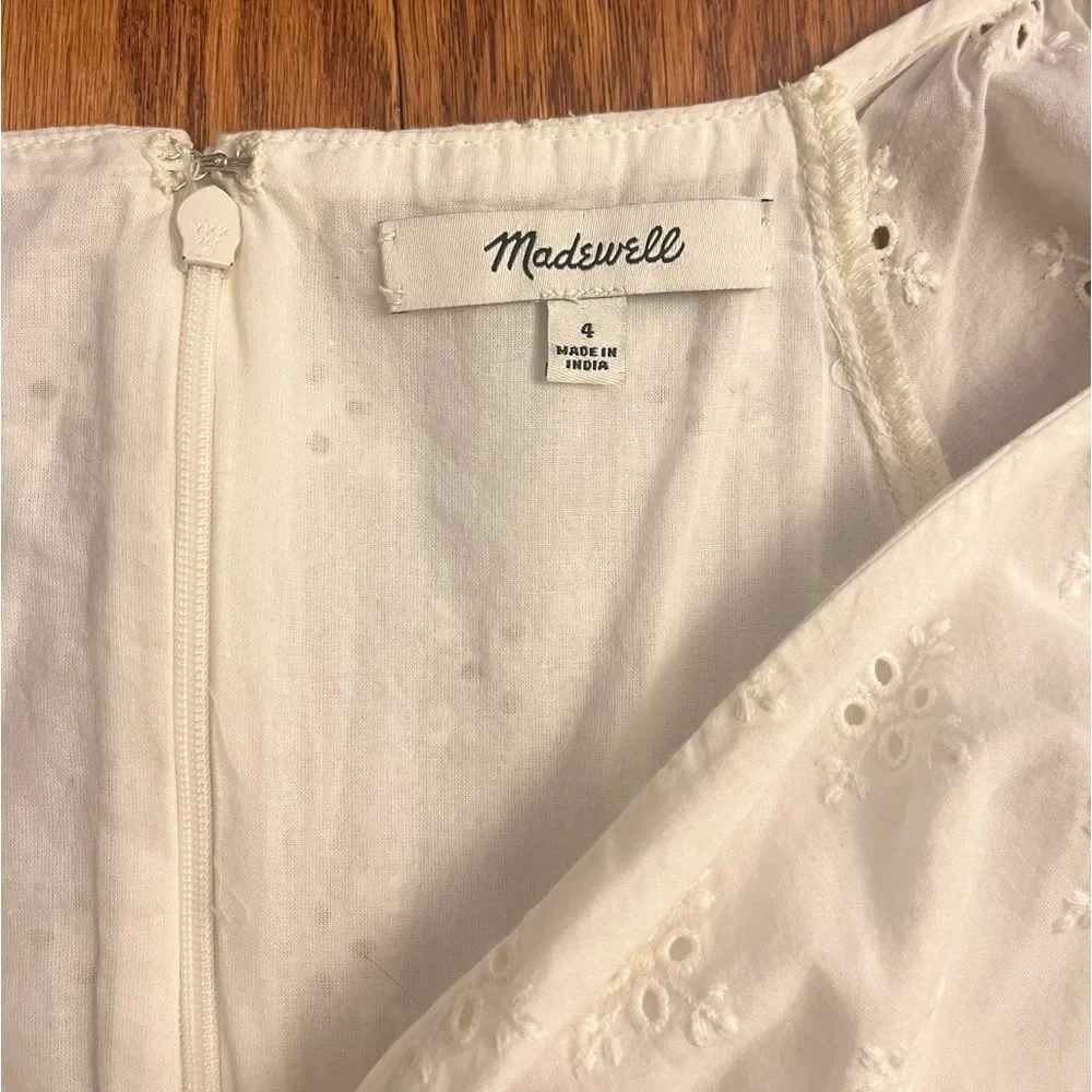 Madewell white Eyelet Midi Dress - Picture 6 of 6